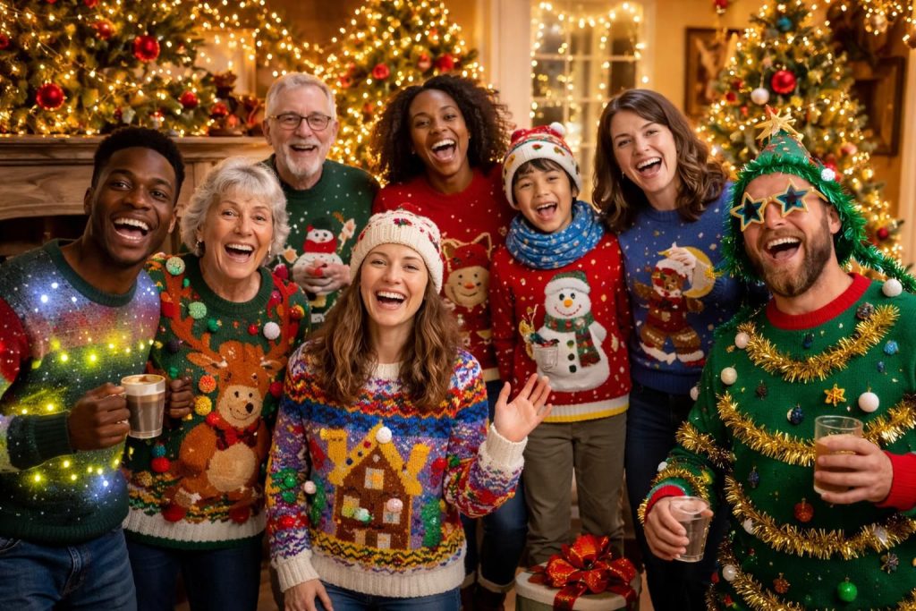 célébrez la journée du pull de noël avec style grâce à nos idées originales pour tous. trouvez l'inspiration parfaite pour un look festif et amusant !