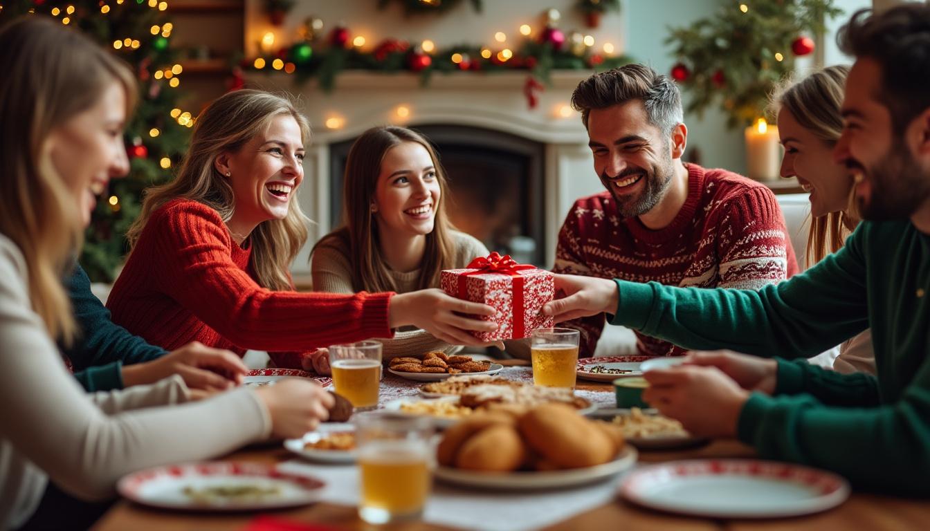 découvrez le jeu du cadeau qui passe de main en main, une tradition festive incontournable pour animer vos soirées de fêtes avec rires et surprises.