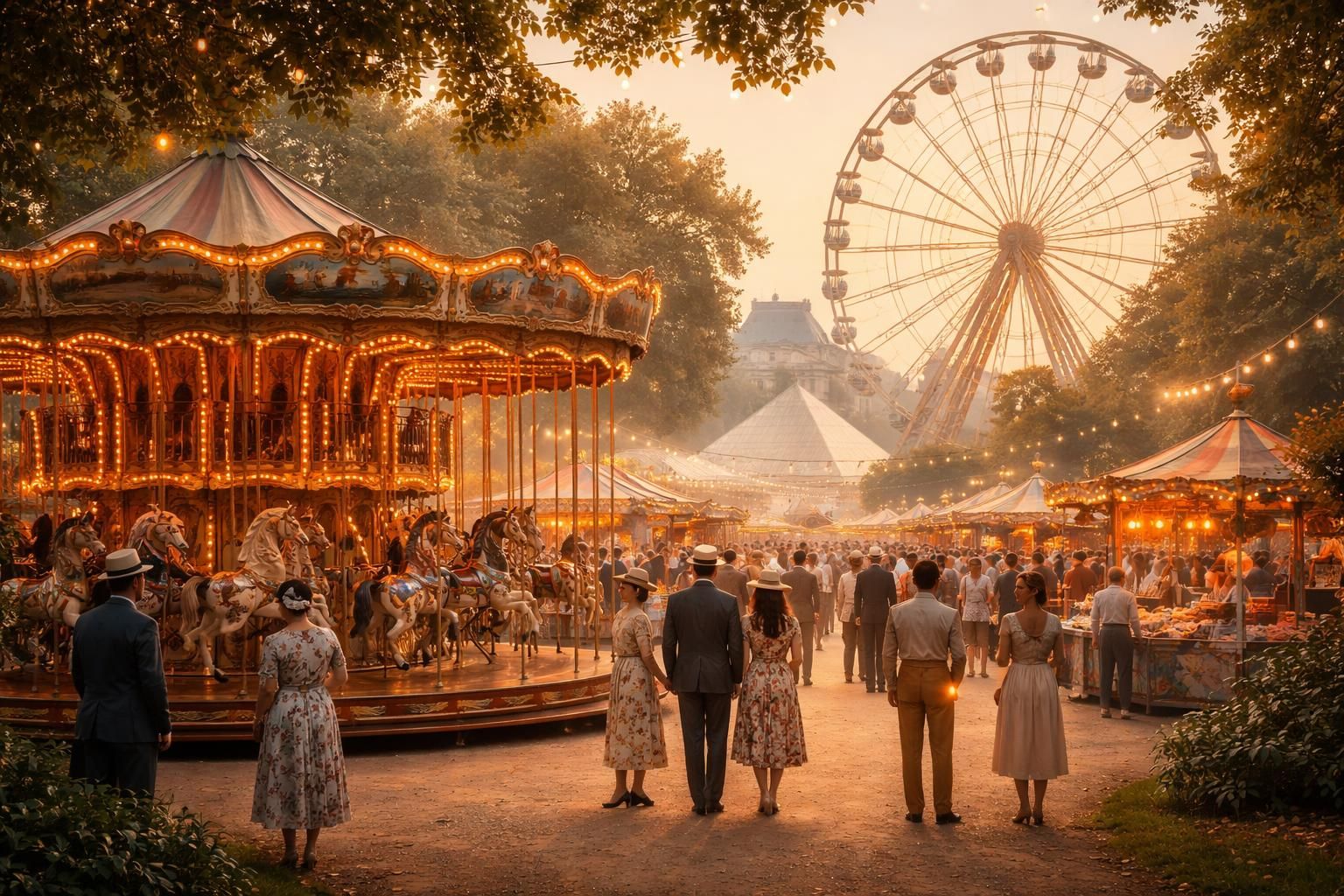 découvrez les manèges traditionnels de la fête foraine au jardin des tuileries et embarquez pour un voyage nostalgique à travers le temps.
