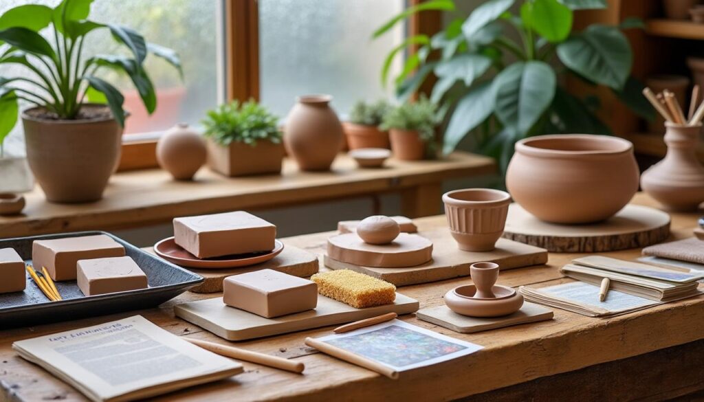 découvrez nos offres spéciales sur les kits poterie pour débutants et lancez-vous dans la création artistique avec tout le matériel nécessaire à prix avantageux.