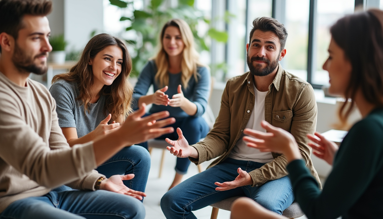 découvrez comment une activité d'expression stimule la communication non-verbale, favorisant l'écoute, l'empathie et la compréhension au sein d'un groupe.