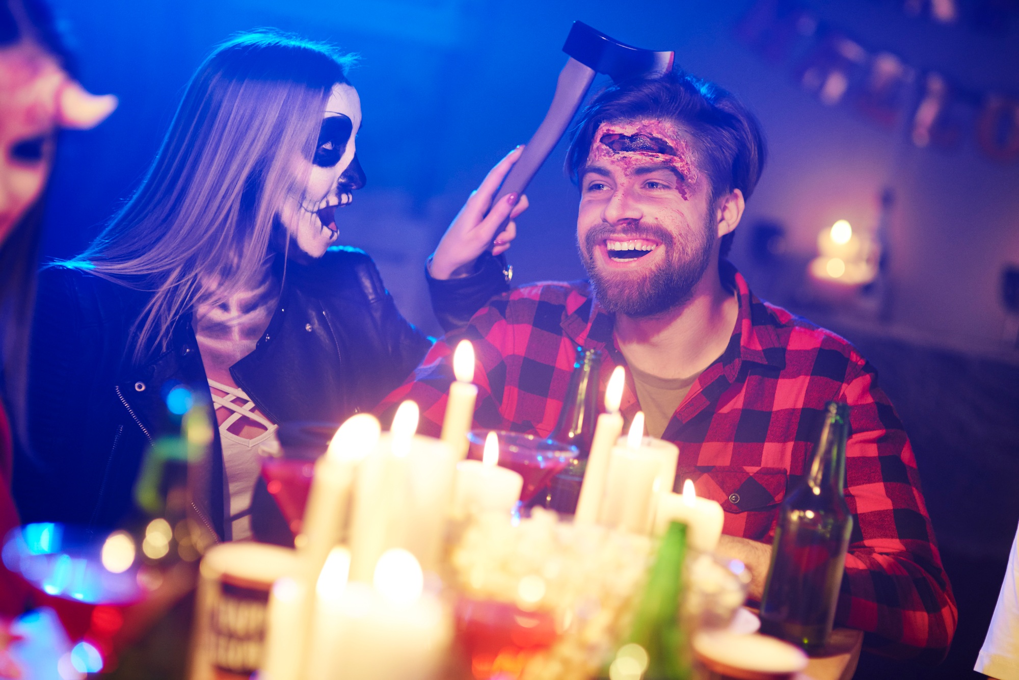 Couple at a Halloween party